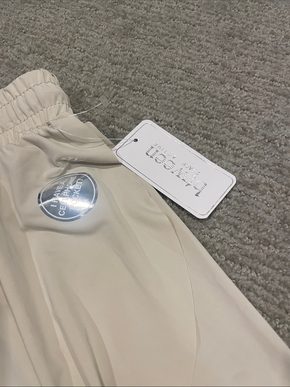 btween Cream Ruffle Layered Shorts with Drawstring - Picture 3 of 5